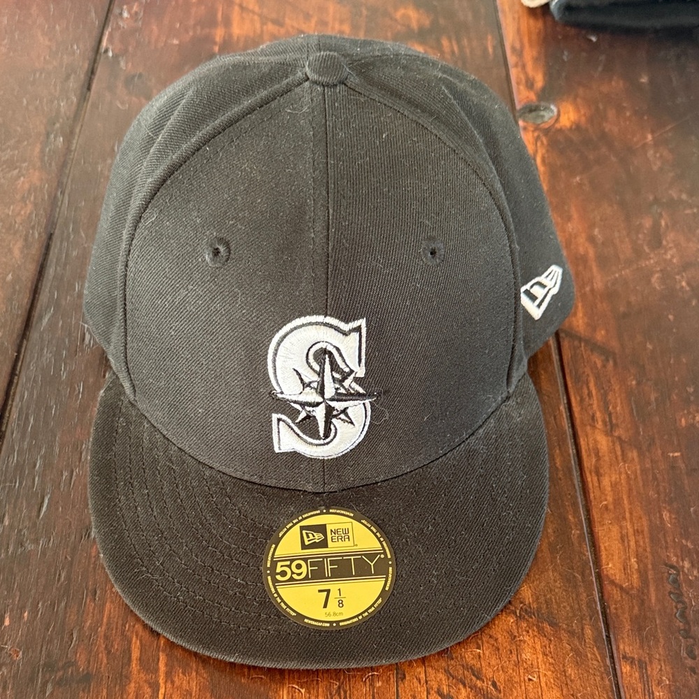 New Era Black 59FIFTY Cap with Embroidered Logo